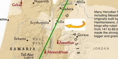 Mappa di Gerusalemme a damasco