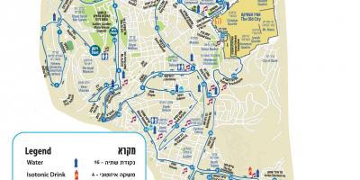 Mappa di Gerusalemme maratona