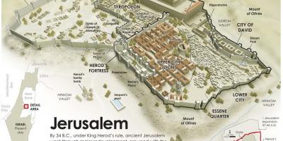 Mappa di antica Gerusalemme